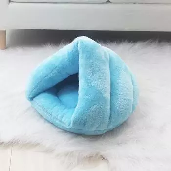 Triangular Cat Nest Winter Warm Pet Kennel Dog Mat Thickened Sleeping Bag Yurt Nest Slippers Nest Pet Supplies S