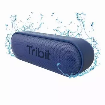 Tribit Speaker XSound Go Bluetooth Speaker 24 часа непрерывной работы Портативный Bluetooth-динамик IPX7 Полностью водонепроницаемый беспроводной (16 Вт Воспроизведение) Стерео/Бас