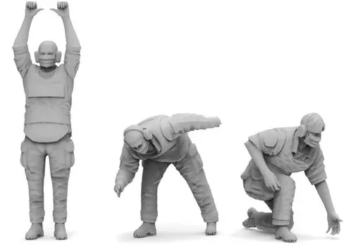 Trifactory Military Miniature Figure Series US Air Force Grand Crew Set Resin Kit 1/48 F-35 MF-40B