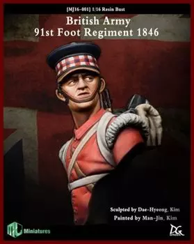 Trifactory MJ Figure Series British Infantry 91st Regiment 1864 Bust Model Resin Kit Molding Color 1/16 MJ16-001