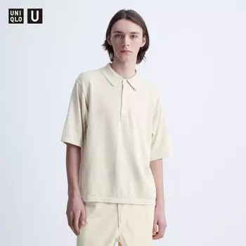 ТРИКОТАЖНАЯ ФУТБОЛКА ПОЛО UNIQLO ЯПОНИЯ С КОРОТКИМ РУКАВОМ