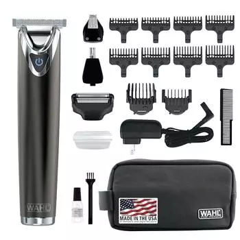 Триммер для бороды Wahl для мужчин из нержавеющей стали Li-Ion 2.0+ Slate, 1 шт.