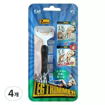Триммер для ног Kai Men s Leg Trimmer, упаковка из 2 шт., 4 шт., корейское лезвие для бритвы