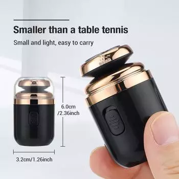 Триммер для волос Мини бритва электрическая маленькая портативная USB Type-C перезаряжаемая батарея мужская бритва безболезненное бритье использование зарядка