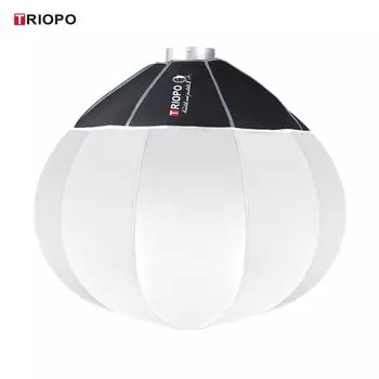 TRIOPO KQ65 65 см/26 дюймов Софтбокс-фонарь Сферический складной софтбокс с быстрой установкой Bowens Mount белый
