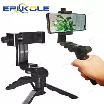 Tripods Mini Desktop Tripod For Phone Mobile Camera Holder Clip Smartphone Monopod Tripe Stand Stabilizer Bracket for Phone