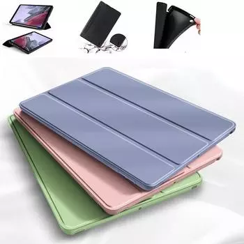 Тройной чехол-подставка для Samsung Galaxy Tab A7 Lite 8,7 SM-T220/T225, A7 2020 T500/T505 10,4 дюйма, s6 lite p610/P615 10,4 дюйма A7 Lite T220/T225 8.7 темно-синий