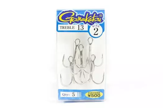 Тройной крючок Gamakatsu Treble 13, размер 2 (0470)