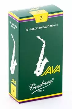 Трость для саксофона альт Вандорен JAVA 3 Твёрдость (10 кусочков)