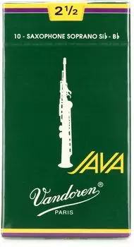 Трость для саксофона сопрано Van Doren JAVA, жесткость 2-1/2 (10 кусочков)
