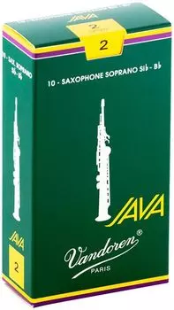 Трость для саксофона сопрано Ван Дорена JAVA Твердость: 2 (10 кусочков)