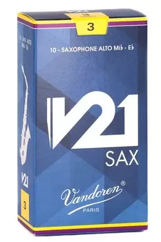 Трости для альт-саксофона Vandoren V21, Жесткость: 3 (Пакет из 10)