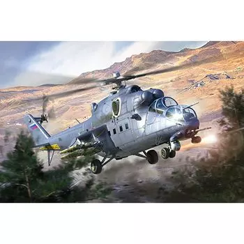 Trumpeter Ударный вертолет Ми-35М Hind E Пластиковая модель 05830 1/48 (Вертолет)
