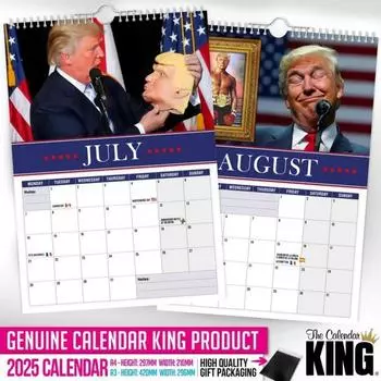Trumpinator Настенный календарь Новый интересный календарь Трампа в 2025 году 2025