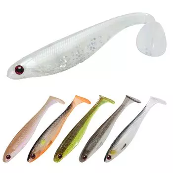 TRUSCEND Мягкая приманка с хвостом-лопаткой Swimbait, светящаяся в темноте, мягкая приманка Jerkbait Ultimate Attraction 12 шт., -