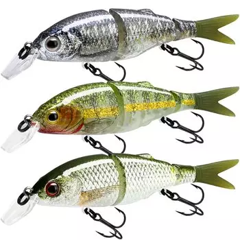 TRUSCEND Swimbait Высокопрочная металлическая скользящая приманка Crankbait Раздельная приманка для ловли окуня для соленой воды Пресноводная медленно тонущая твердая приманка для ловли окуня