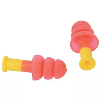 TRUSCO Earplugs 3 Tier Flange Type 25dB TEF25