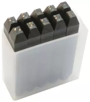 TRUSCO Number Stamp Set 4mm SK-40 белый