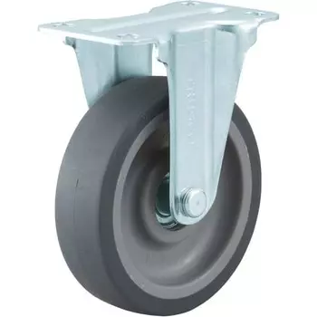 TRUSCO Small Resin Dolly, Casters for Komawari-kun, 75, Elastomer Car, Fixed TYER75ELB