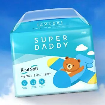 Трусики Realsoft Big*18pcs (15kg~)