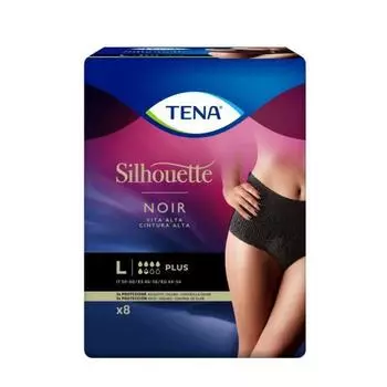 Трусики Tena Silhouette Tall Black L 8U