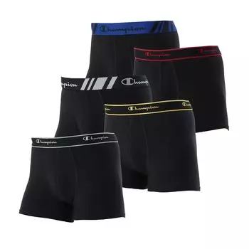 Трусы-боксеры Champion с дезодорирующим эффектом, ассорти, M (5 упаковок) Антибактериальный, Дезодорирующий, Чистый, Эффект, Комплект из 5 трусов, CM6ES702J, Мужской, 999,