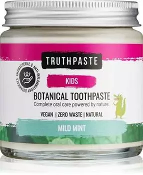 Truthpaste Kids Mild Mint натуральная зубная паста для детей мятная TU прозрачный