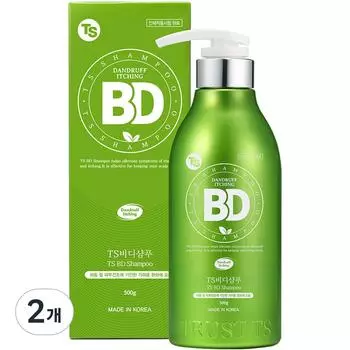 TS BD dandruff shampoo, fresh orange scent, 500g, 2 units