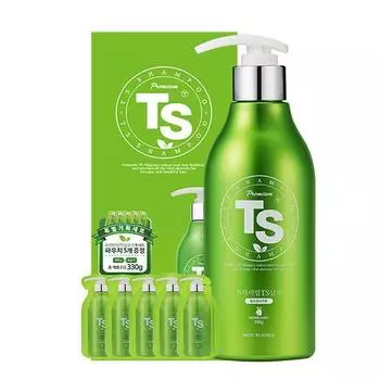 TS Premium Shampoo (main product 300g + additional 6g x 5 sheets provided)