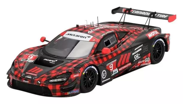 TSM MODEL McLaren 720S GT3 EVO IMSA Chevrolet Grand Prix 2024 Plaid Pfaff Motorsport Completed Product TSM430827 1/43 #9