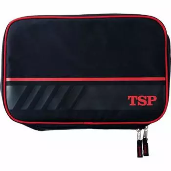TSP Table Tennis Racket Case Grandeur Case with Accessory Case Black x Red 040508