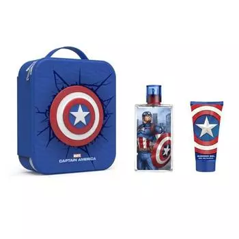 Туалетная вода-спрей Marvel Капитан Америка 100 мл, набор из 3 предметов