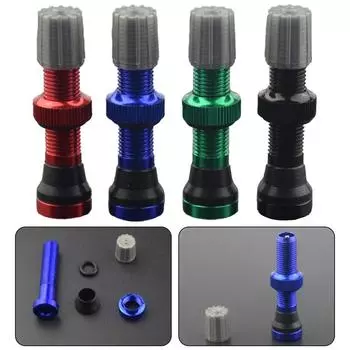 Tubeless Valve For-Schrader Valves Length 40mm Riding Supplies красный