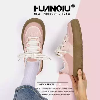 Туфли на платформе Global Cherry Blossom Pink Little White, женские, весна 2025, новые универсальные, студенческие, ветрозащитные туфли ZHQ3510 35 розовый