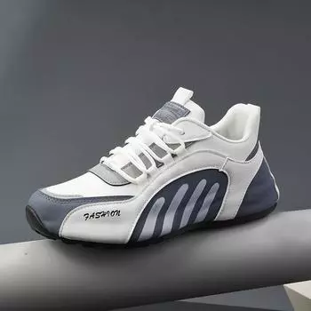 Туфли на плоской подошве для мужчин Tpu Soft Bottom Летняя повседневная обувь Мужские модные кроссовки Мужские туфли для отдыха Кружева Мужские туфли Tide 39