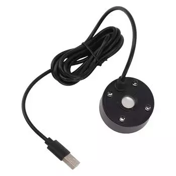 Туманообразователь USB цветные светодиодные фонари 5 В ультразвук фонтан распылитель для пруда скала аквариум раковина чёрный