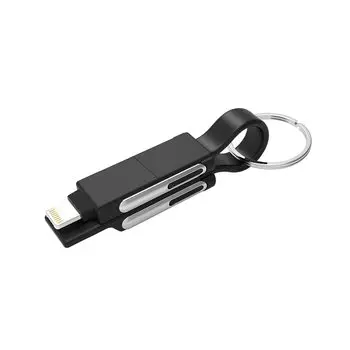 Tuna Communication and Charging Black G.WORKER 6-in-1 Strap-Type Cable, чёрный