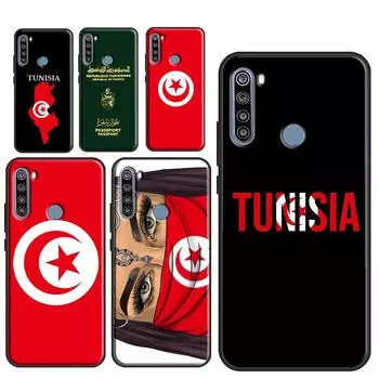 Tunisia Flag Map Phone Case for Xiaomi Redmi Note 10 9 8 11 Pro Redmi 10 9T 9C 9A 8A Note 10S 9S 11S Cover Redmi 7