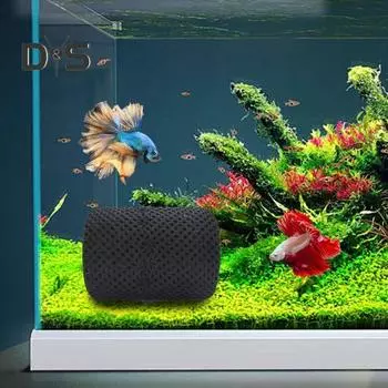 Туннель для рыбок Betta, пещера для аквариума с присоской, пластиковая пещера для рыбок Betta, полая игрушка для аквариума, декор для маленьких рыбок, креветок, гуппи Betta чёрный