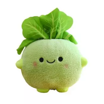 Turnip Plush Vegetable Toy Collection Super Soft Short Pile Childrens Playroom 25cm