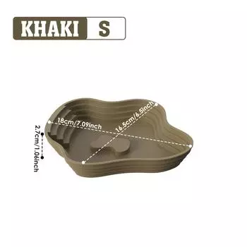 Turtle bathing basin, frog bathing basin, can also be used as food bowl and water basin, suitable for reptiles and amphibians