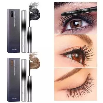 Тушь для ресниц 3D Curling Eyelash Iron, тушь без щетины, моющаяся сверхтонкая металлическая тушь