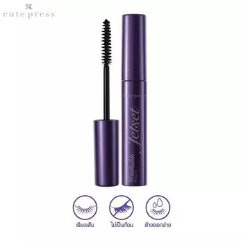Тушь для ресниц Cute Press Jet Set, смываемая, 5 г #Черный - Thai Cosmetic Make Up 5 g. чёрный