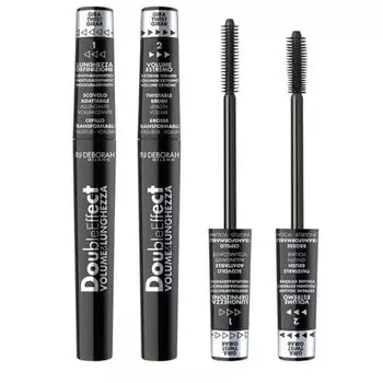 Тушь для ресниц Deborah Milano Double Effect, черная