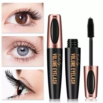 Тушь для ресниц VIBELY 4D Volumizing Volumizing Volumizing черного цвета, водостойкая, не размазывающаяся и удлиняющая Carton