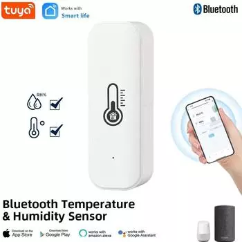 Tuya Bluetooth Датчик Температуры и Влажности Мини Совместимость с Bluetooth APP Пульт Дистанционного Управления Термометр Гигрометр Датчик Главная