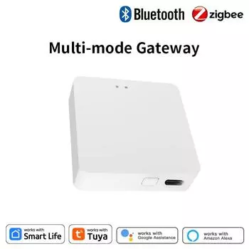 Tuya Multi Mode ZigBee Bluetooth Gateway Hub Беспроводная интеллектуальная бытовая техника Пульт дистанционного управления Мост Поддержка Alexa Google Home White
