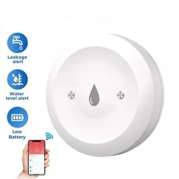 Tuya Smart для Zigbee Датчик воды Детектор протечки воды Приложение Удаленный мониторинг Поддержка Домашний помощник Zigbee2mqtt