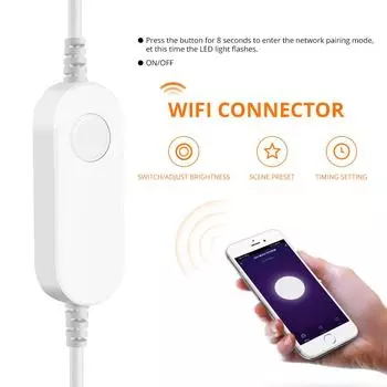 Tuya Smart Life WiFi COB LED Strip Lights 24V Wireless Remote Control Dimmable LED Light Cabinet TV Backlight Alexa,Google Home 5M Kit