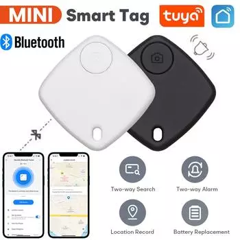 Tuya Smart Tag Anti Lost Alarm Wireless Bluetooth Tracker Чемодан Ключи Поиск Домашних Животных Телефон Вещи Двусторонний Поиск Запись Местонахождения